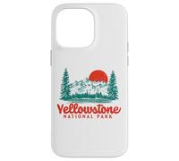 Vintage Yellowstone Mountains Scene 80's Carcasa para iPhone 14 Pro MAX
