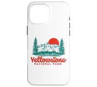 Vintage Yellowstone Mountains Scene 80's Carcasa para iPhone 16 Pro MAX