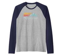 Vintage Yellowstone National Park Retro Camiseta Manga Raglan