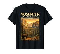 Vintage Yosemite National Park California Bear Camiseta