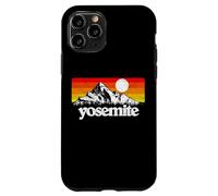 Vintage Yosemite National Park Retro Mountains & Sun Graphic Carcasa para iPhone 11 Pro