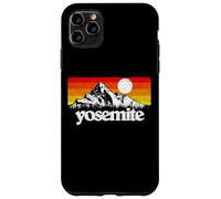 Vintage Yosemite National Park Retro Mountains & Sun Graphic Carcasa para iPhone 11 Pro MAX