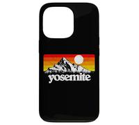 Vintage Yosemite National Park Retro Mountains & Sun Graphic Carcasa para iPhone 13 Pro