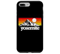 Vintage Yosemite National Park Retro Mountains & Sun Graphic Carcasa para iPhone 7 Plus/8 Plus