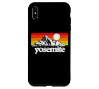 Vintage Yosemite National Park Retro Mountains & Sun Graphic Carcasa para iPhone XS MAX