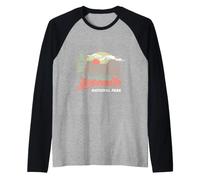 Vintage Yosemite National Park Retro Style Eighties 80s Camiseta Manga Raglan