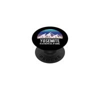 Vintage Yosemite National Park Snow Mountain California PopSockets PopGrip Adhesivo