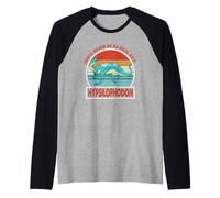 Vintage You'Ll Never Be As Cool As A Hypsilophodon Dinosaur Camiseta Manga Raglan