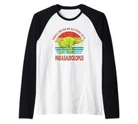 Vintage You'Ll Never Be As Cool As A Parasaurolopus Dinosaur Camiseta Manga Raglan