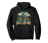 Vintage Zell Am See Austria - Recuerdo de Viaje Sudadera con Capucha