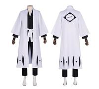 VintageCos Conjunto de disfraz de Capitán de la División de Cosplay para hombre, disfraz de anime Kuchiki Byakuya (XL)