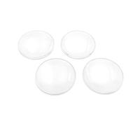 Vintageparts - Cabujones de cristal transparente de 35 mm, 4 unidades para hacer joyas