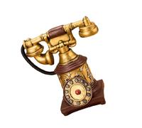 Vintages Decorativos Réplicas De Teléfonos De Escritorio con Diales Giratorios Diseño Europeo Resinas Materiales Accesorios para Cine En Casa Producción Cinematográfica Accesorios para Teléfonos