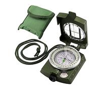 VINTEAM Brújula Metal para Orientación Brujula Militar Impermeable Brújula Profesional con Efecto Fluorescente Compas para Senderismo Acampada Montañismo Ciclismo Pesca Geología Educación-Camuflaje