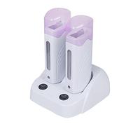 Vinteky Roll-On Calentador de Cera Fundidor Electrico Depiladora Easy Wax Depilación para Bellaza, Regalo para Mujeres (Double-Rosa)