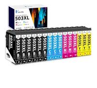 Vintella 503XL Cartucho de Tinta Compatible con Epson 503XL 503 XL Multipack para Epson Expression Home XP-5200 XP-5205 XP5200 XP5205, Workforce WF-2960 WF-2965 WF2960 WF2965 WF-2960DWF (15 Paquetes)