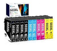 Vintella 503XL Cartucho de Tinta Compatible con Epson 503XL 503 XL Multipack para Epson Expression Home XP-5200 XP-5205 XP5200 XP5205, Workforce WF-2960 WF-2965 WF2960 WF2965 WF-2960DWF (10 Paquetes)