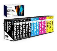 Vintella 604XL Cartucho de Tinta Compatible con Epson 604XL 604 XL Multipack para Epson Expression Home XP-2200 XP-2205 XP-3200 XP-3205 XP-4200 XP-4205, Workforce WF-2910 WF-2930 WF-2935 (15 Paquetes)