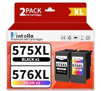 Vintella PG-575XL CL-576XL Cartucho de Tinta Compatible con Cartucho Canon 575 y 576 575XL 576XL Negro y Color para Canon PIXMA TS3750i TS3751i TR4756i TR4755i TS3752i TS3550i TS3551i (Negro, Colour)