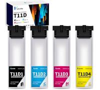 Vintella T11D1-T11D4 Cartuchos de Repuesto para Epson T11D1 T11D2 T11D3 T11D4 Compatible con Epson Workforce Pro WF-C5390DW WF-C5890DWF WF-C5390DN Bam Impresora (4 Unidades)
