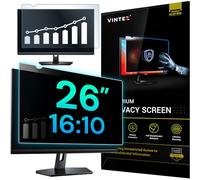 VINTEZ Pantalla de privacidad de 26 pulgadas 16:10 para monitor de computadora y laptop, película protectora antirreflejos, filtro de luz azul, protección ocular, protector de privacidad para pantalla