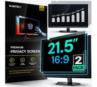 VINTEZ [Paquete de 2] Pantalla de privacidad de 21.5 pulgadas 16:9 para monitor de computadora y laptop, película protectora antirreflejos, filtro de luz azul, protección ocular, protector de
