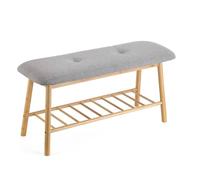 Arcoroc Moa Banco Zapatero en Bambú, 90x30x45 cm