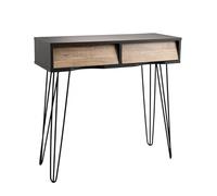 VINTHERA Moa Consola 2 Cajones con Guías, 80 x 30 x 76 Cm