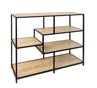 VINTHERA Moa Consola Multifuncional con 5 Estantes, 100 x 34 x 90 Cm