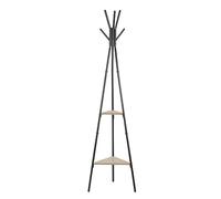 VINTHERA Moa Perchero Con Pie Acero Y Madera 49,5x49,5x180cm Hierro Incluye Instrucciones