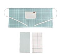 Vinthera Set de Delantal Y 2 Paños Cocina Reciclado Okapi de Algodón