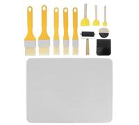 VINTORKY 1 juego de herramientas esenciales para decoupage con tapete de silicona para mesa, ideal para proyectos de manualidades, kits de decoupage para papel, tela y servilletas.