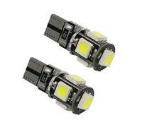 VINTORKY 10 Bombillas LED W5W T10 5050 5Smd Lámpara de Lectura para Coche Sistema Can-Bus Anticódigo de Error, Luz de Gran Angular Consumo, Compatibles Mayoría de Vehículos