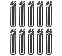 VINTORKY 10 marcapáginas de dragón de Halloween, de PET negro, con diseño de dibujos animados espeluznantes, ideales para lectores de fantasía, amantes de las novelas, divertidos recuerdos para