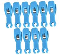 VINTORKY 10 Piezas Circulares Perforantes Pinzas Para Perforar Orejas Aguja Perforadora De Labios Pequeños Clips De Fijación De Perforación Tatuajes Piercing Clips El Plastico Blue