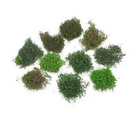 VINTORKY 10 Piezas de racimos de Flores en Miniatura: Grupos de vegetación Floral en Miniatura de Colores, Plantas estáticas en, Materiales Base para dioramas y maquetas de Trenes.