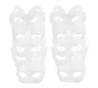 VINTORKY 10 Piezas máscara de mascarada blanca para mujer mascara halloween mascaras halloween máscara del delirio Máscaras de mascarada cosplay bricolaje mascara cosplay Papel