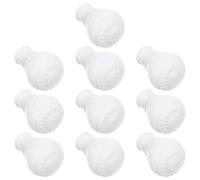 VINTORKY 10 Piezas Tapón de Cabeza de Barra de Cortina Decorativa Final Diseño Tallado, Material Resistente, Fácil Fijación, Alta Adaptabilidad para Cortinas de Casa
