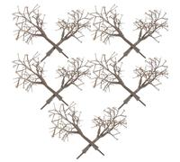 VINTORKY 10 Troncos de Árboles Modelo Realistas de 11 Cm, Plástico para Paisaje de Tren, Arquitectura y Manualidades, Kit de 10 Piezas para Dioramas y Proyectos de Bricolaje