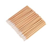 VINTORKY 100 Piezas hisopo de algodón de cabeza de una sola punta bastoncillo de algodón hisopo de madera Bastoncillos de algodón de madera Bastoncillos de algodón para uñas cotonetes oído