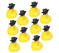 VINTORKY 10pcs Pigeon Pigeon Alimentadores De Agua Dispensador De Agua Cuencos De Beber (Amarillo)