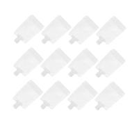 VINTORKY 12 Bolsas Portátiles Para Loción y Champú 100 Ml Boquilla Autosoportada a Prueba De Fugas Para Viaje y Cuidado Personal Color Blanco