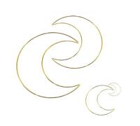 VINTORKY 12 Piezas anillo atrapasueños de hierro atrapasueños anillos círculo de oro boda colgadores pared colgadores de pared aro atrapasueños marco atrapasueños planchar Golden