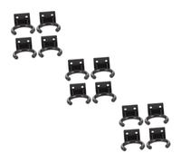 VINTORKY 12 Piezas Gancho De Micrófono Soporte De Micrófono Soporte De Pared Para Micrófono Suspensión De La Pared Estante De Almacenamiento De Micrófono Sostuvo Percha El Plastico Black