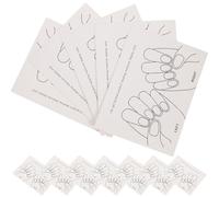 VINTORKY 15 Tarjetas de Exhibición para Uñas Postizas de Papel, Herramienta Profesional para Mostrar Colores y Diseños en Salones de Uñas