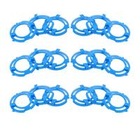 VINTORKY 18 anillos de fijación para cabezal de afeitadora, placa de soporte para cuchilla de afeitadora, accesorio para eléctrica S5000, reparación esencial para el afeitado rutinario (azul)
