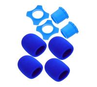 VINTORKY 1juegos Fundas De Micrófono De Reutilizables Con Anillo Inferior Protección Contra Viento y Spray Para Ktv y Grabaciones y Transpirabilidad De Limpiar