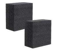 VINTORKY 2 Bloques de Base de Espuma Negra 11x11 Cm Altura 6 Cm para Arreglos con Flores, Inserto de Espuma para Maceta y Decoración de Fiesta de Boda, Accesorio para Ramos y Bricolaje