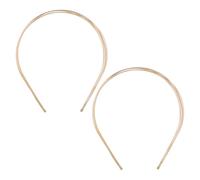 VINTORKY 2 Diademas De Metal Dorado Para Mujeres Y Niñas Diadema De Boda De Varias Capas Sin Aro Para El Cabello Diseño Elegante Y Versátil