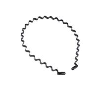 VINTORKY 2 Diademas para Cabello Ondulado de Hombre en Plástico Negro, sin Presión ni Daño, Ideales para Tratamientos Faciales y Lavado de Cara